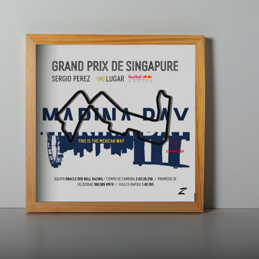 Cuadro GP Singapur F1 - Edición Especial Checo Pérez